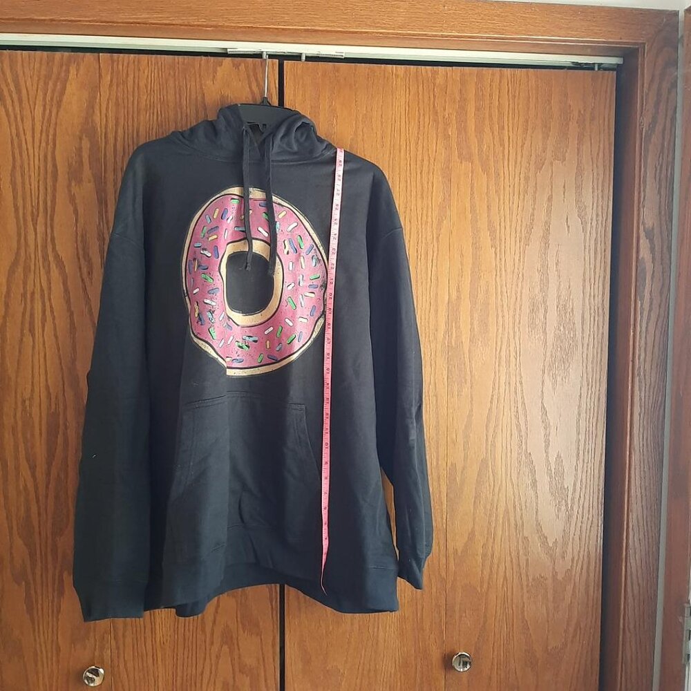 NEW ! Donut Port &Co Unisex Essential Fleece Pullover Hooded Sweater Size 2XL